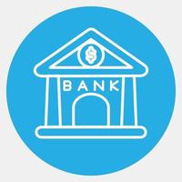 Icon bank. Building elements. Icons in blue round style. Good for prints, web, posters, logo, site plan, map, infographics, etc. vector