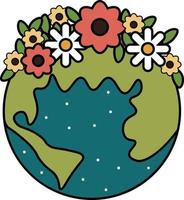 World day Earth Day concept illustration vector