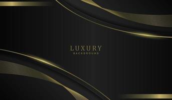 Luxury Black and Gold Abstract Background vector