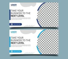 Abstract banner design web template Set, Horizontal header web banner. Modern Geometric Blue Triangle cover header background for website design, Social Media Cover ads banner, flyer, vector