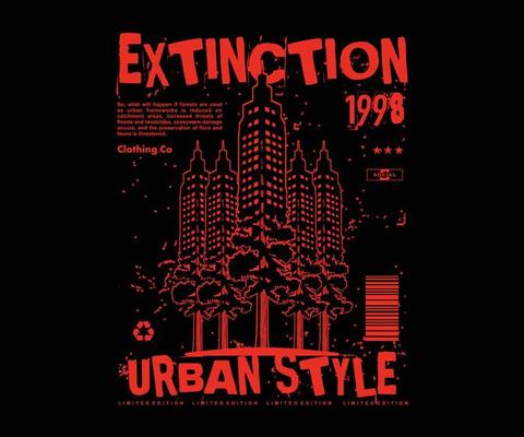 extinction forest illustration with pixel style and retro poster t shirt design, vector graphic, typographic poster or tshirts street wear and Urban style