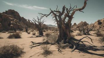 Dead trees in the Namib Desert, Namibia, Africa photo