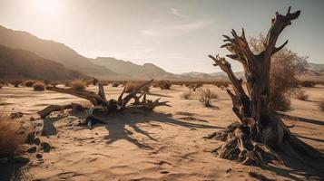 Dead trees in the Namib Desert, Namibia, Africa photo