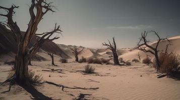 Dead trees in the Namib Desert, Namibia, Africa photo