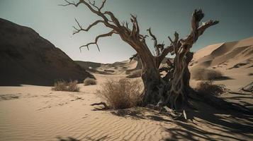 Dead trees in the Namib Desert, Namibia, Africa photo
