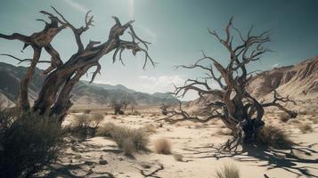 Dead trees in the Namib Desert, Namibia, Africa photo