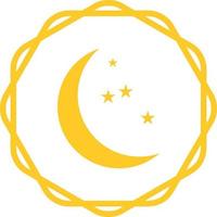 Moon and Stars Vector Icon