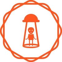 Alien Abduction Vector Icon