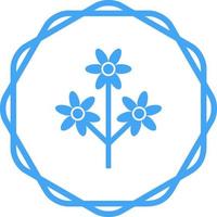 Flower Branch Vector Icon