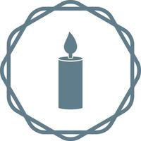 Lit Candle Vector Icon