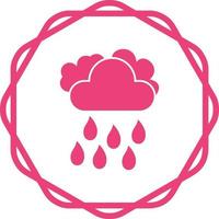 icono de vector de lluvia ligera