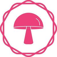 Single Mushroom Vector Icon