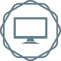 LCD Screen Vector Icon