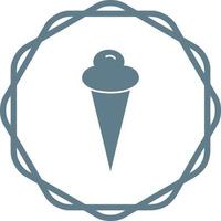 icono de vector de cono de helado