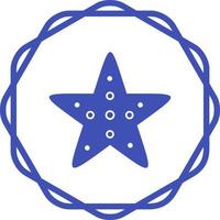 icono de vector de estrella de mar