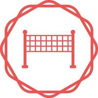 icono de vector de red de voleibol