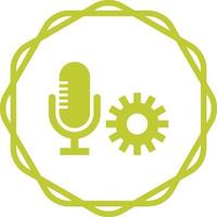 Microphone Settings Vector Icon