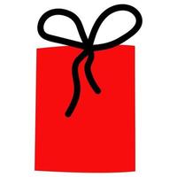 gift, gift box with a bow. vector