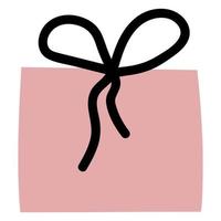 gift, gift box with a bow. vector