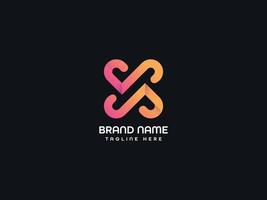 s modern letter logo vector