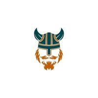 Character with horns and helmet vector