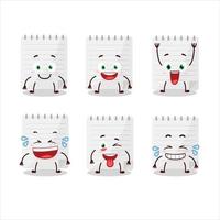 Cartoon character of sticky notes with smile expression vector