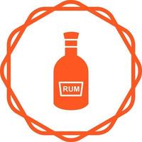 Bottle of Rum Vector Icon