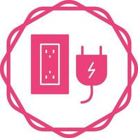 Plug and Socket Vector Icon