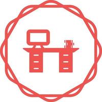 Working Desk Vector Icon