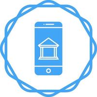 Mobile Banking Vector Icon