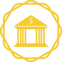 Bank Building Vector Icon