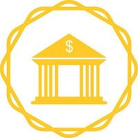 Bank Building Vector Icon