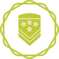 icono de vector de insignia militar