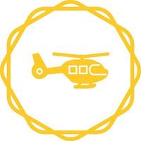 icono de vector de helicóptero