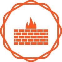 icono de vector de firewall