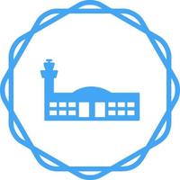 icono de vector de edificio de aeropuerto