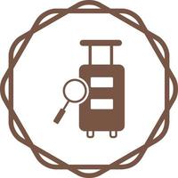 Luggage Inspection Vector Icon