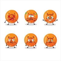 Halloween dangerous cartoon character with nope expression vector