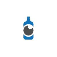 bottle icon in trendy flat design vector