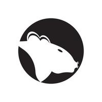 Mouse animal symbol simple icon,illustration design template vector