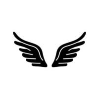 Angel wings icon vector. fly illustration sign collection. pilot symbol. wings logo. vector