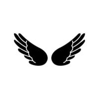 Angel wings icon vector. fly illustration sign collection. pilot symbol. wings logo. vector