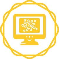 Virus Lcd Vector Icon
