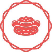 Hot Dog Vector Icon