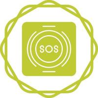 Emergency Button Vector Icon