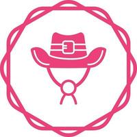 icono de vector de sombrero de vaquero