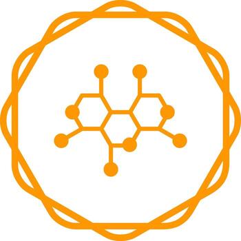 Molecule Structure Vector Icon