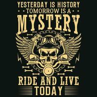 Motorcycle riders t-shirt design vector