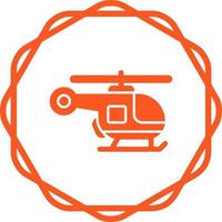 icono de vector de helicóptero