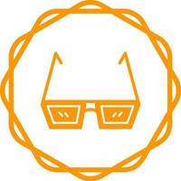 icono de vector de gafas